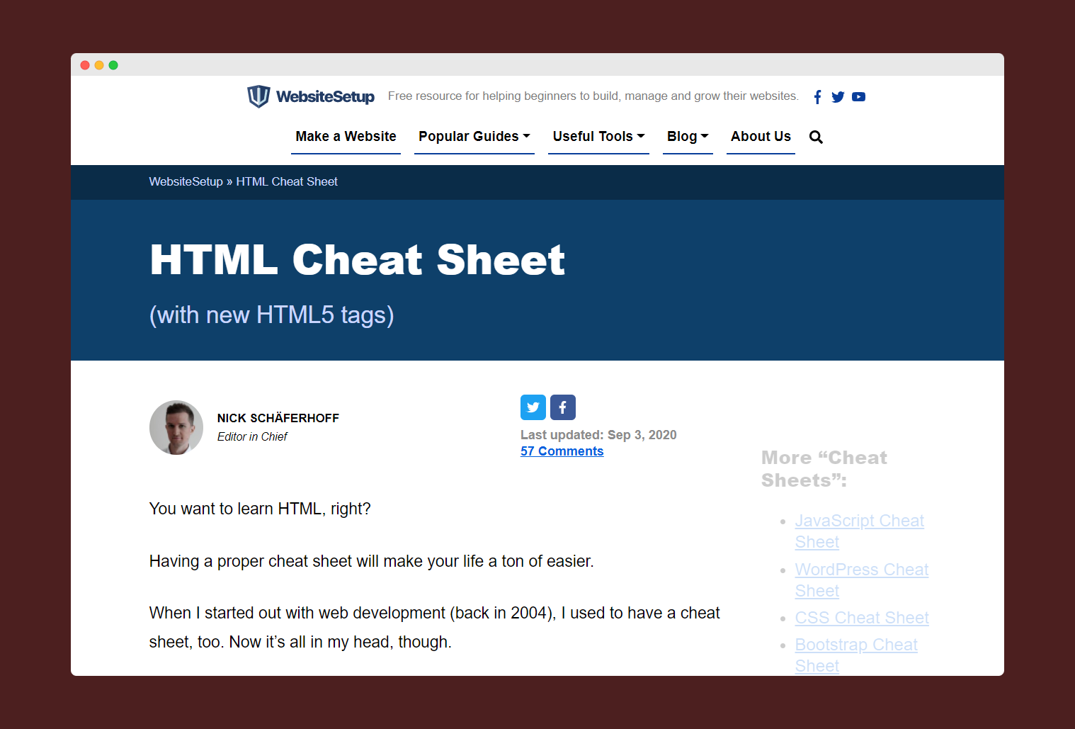 8 Free Cheat Sheets That Every Developer Should Bookmark - The Developer Story