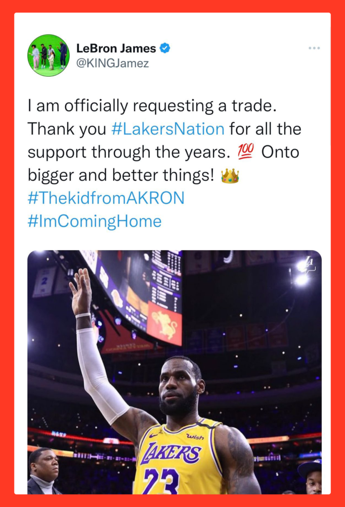 Elon Musk paying for LeBron James' Twitter blue tick - Basketball Network -  Your daily dose of basketball